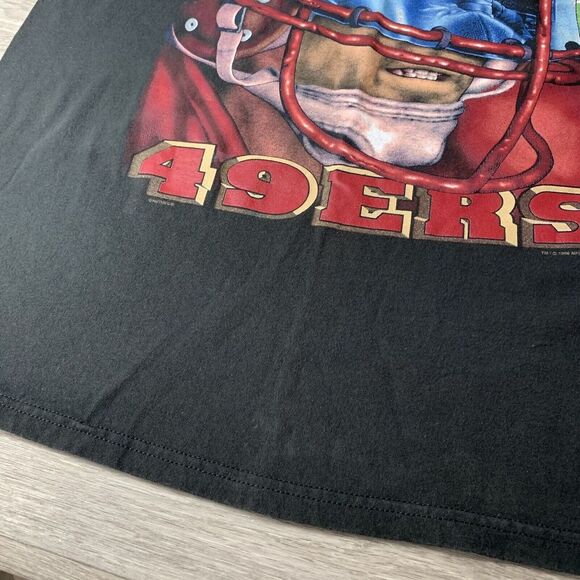RARE VTG NFL San Francisco 49ers 90s 1996 Nutmeg Lee Sport USA T-Shirt Mens XL - Picture 9 of 11